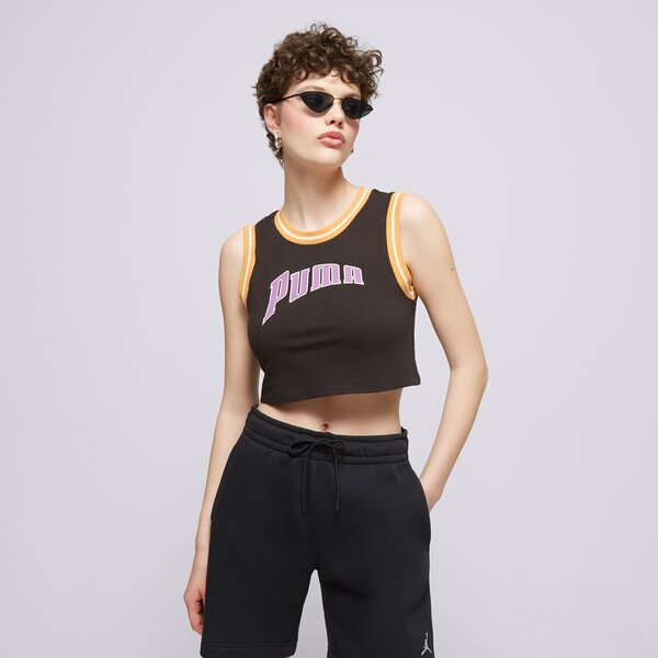 Дамска тениска PUMA ТЕНИСКА GRAPHIC CROPPED 62502401 цвят черен