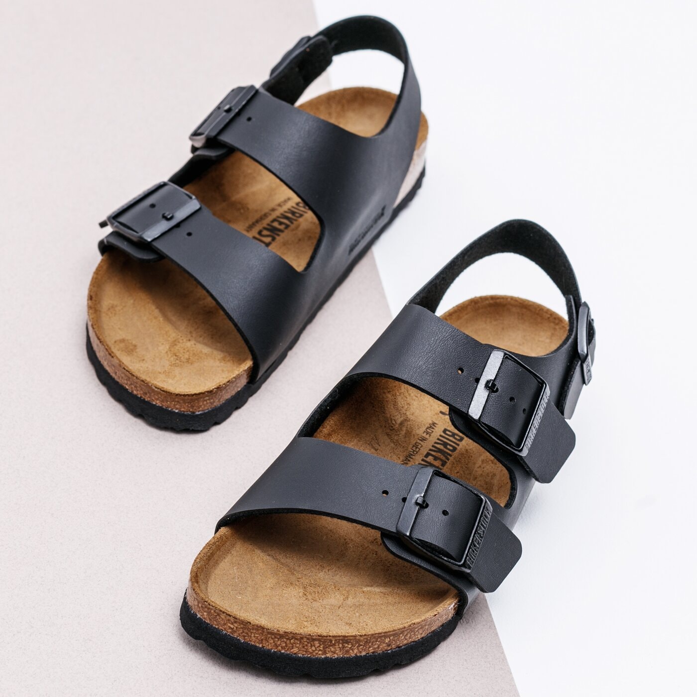 Дамски чехли и сандали BIRKENSTOCK MILANO BS 34793 цвят черен
