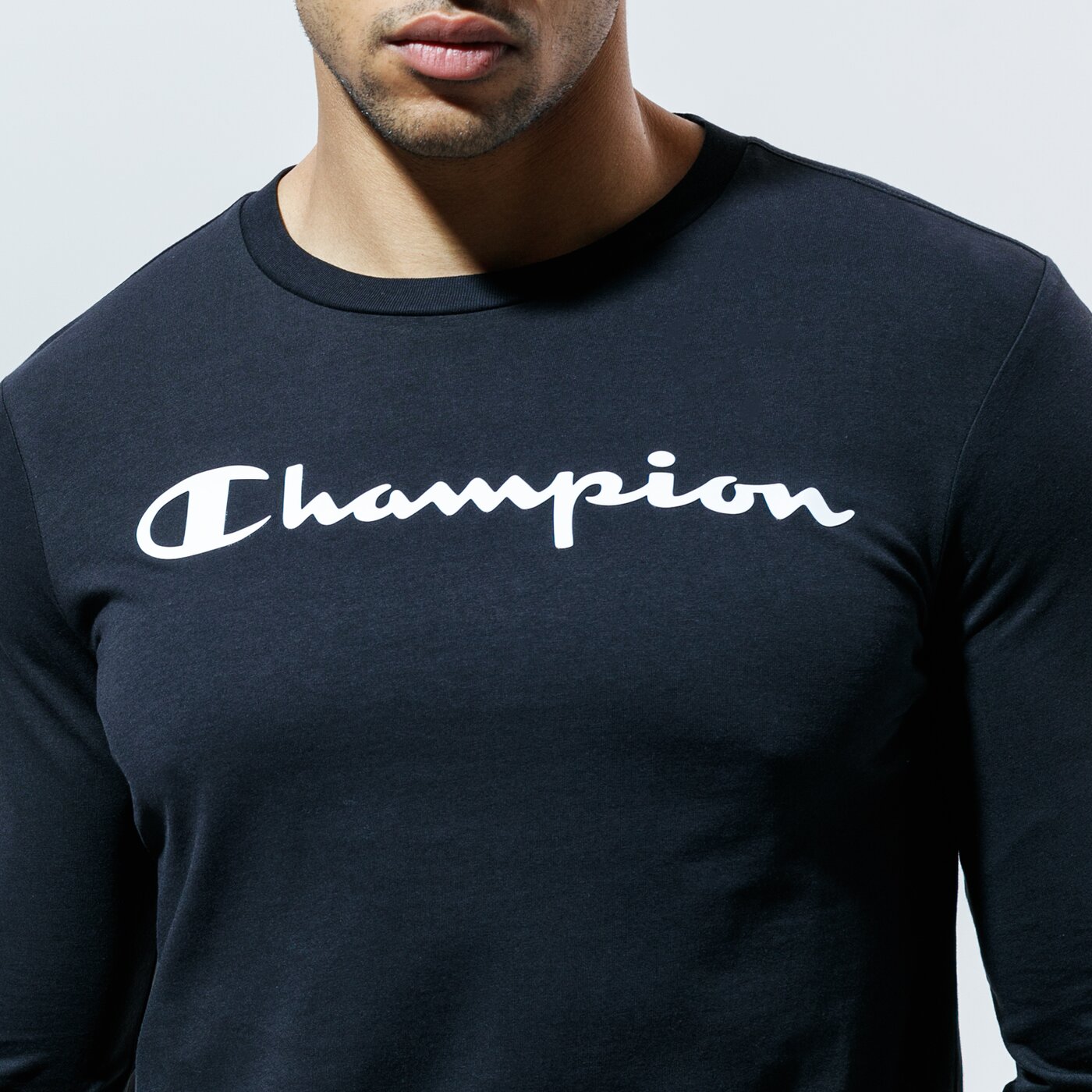 Мъжка тениска CHAMPION ТЕНИСКА CREWNECK LONG SLEEVE ТЕНИСКА 214748kk001 цвят черен