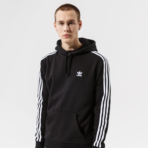 Мъжки суичър ADIDAS СУИТЧЪР С КАЧУЛКА 3-STRIPES HOODY h06676 цвят черен