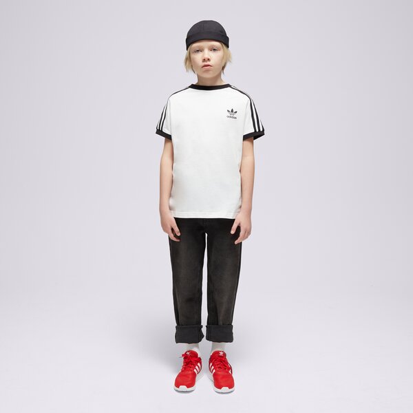 Детска тениска ADIDAS ТЕНИСКА 3STRIPES TEE BOY hk0265 цвят черен