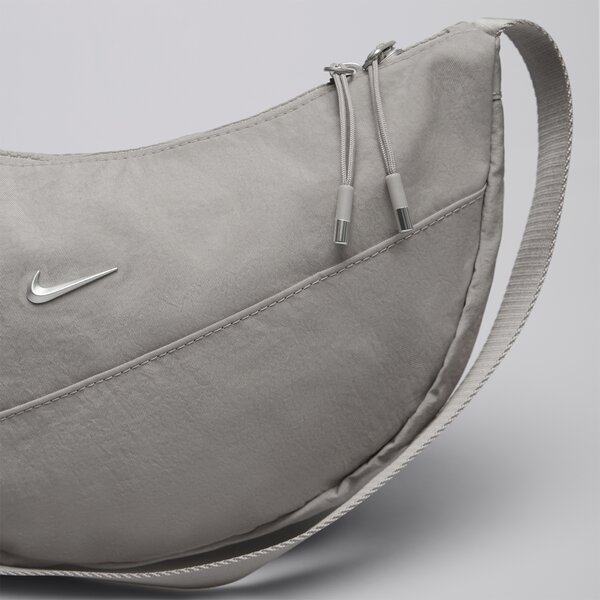 Дамска чанта за кръст NIKE ЧАНТА NK AURA CRESCENT CROSSBODY hq4370-009 цвят сив