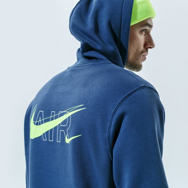 Мъжки суичър NIKE СУИТЧЪР С КАЧУЛКА M NSW HOODIE PO AIR PRNT PACK dd9694-410 цвят тъмносин