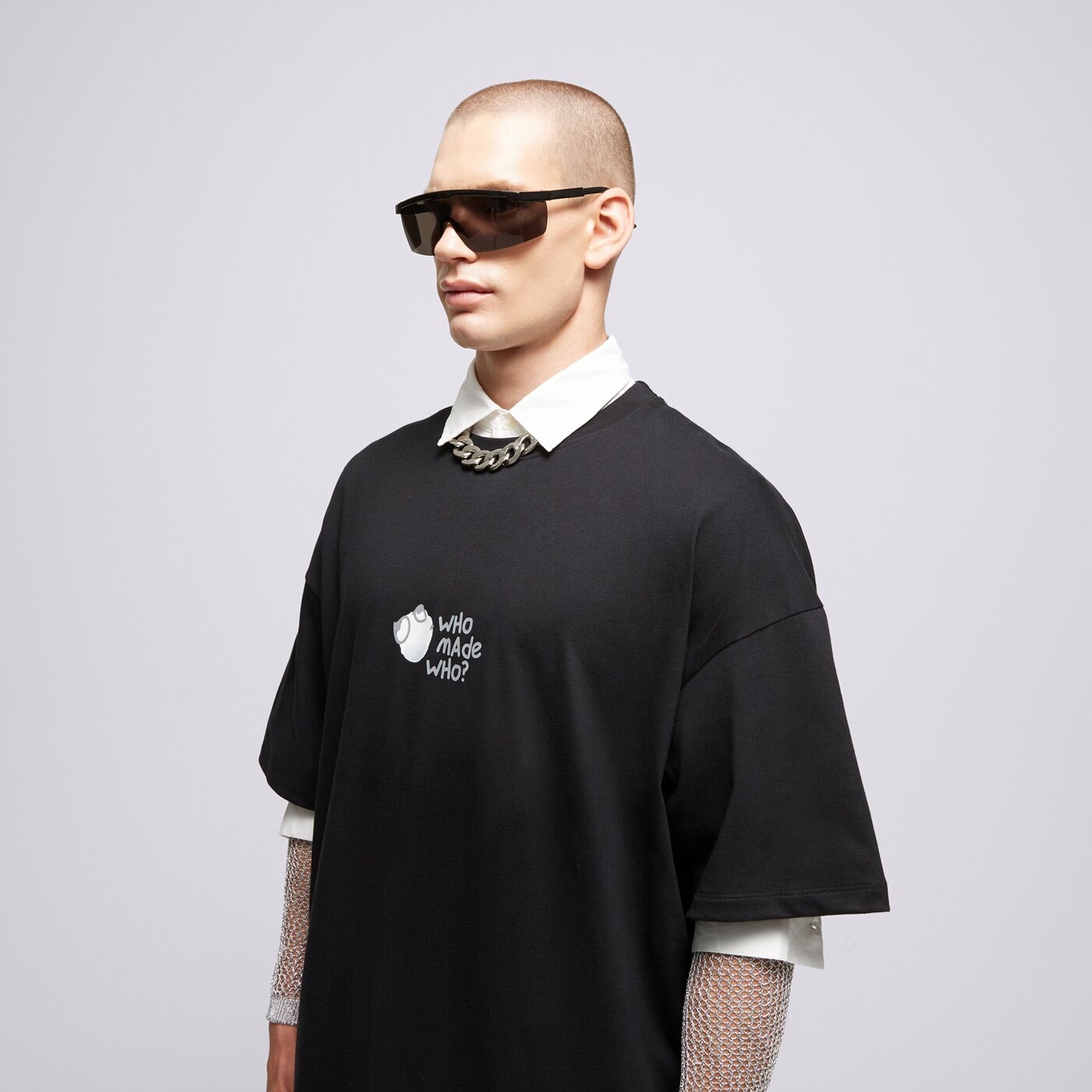 Мъжка тениска S.NOW JOB SIZEER ТЕНИСКА “WHO MADE WHO” BLACK si123tsu50002 цвят черен