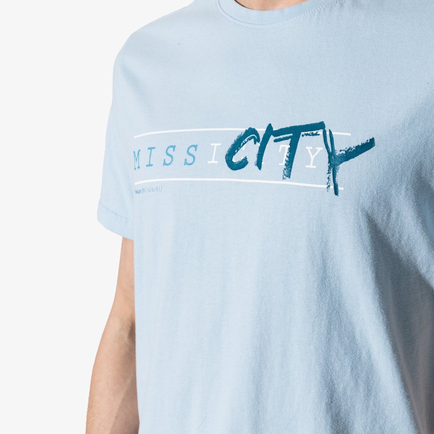 Мъжка тениска CONFRONT ТЕНИСКА SS MISSI cf19tsm87001 цвят син