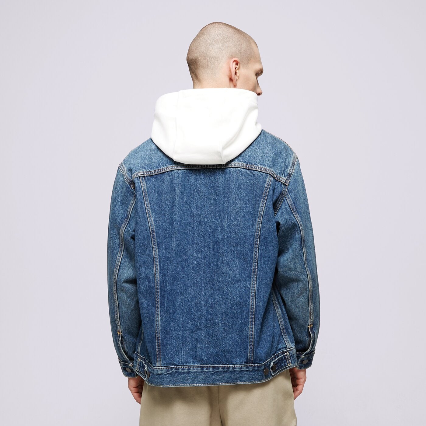 Мъжко преходно яке LEVI'S ЯКЕ RELAXED FIT TRUCKER MED INDIGO a5782-0001 цвят син