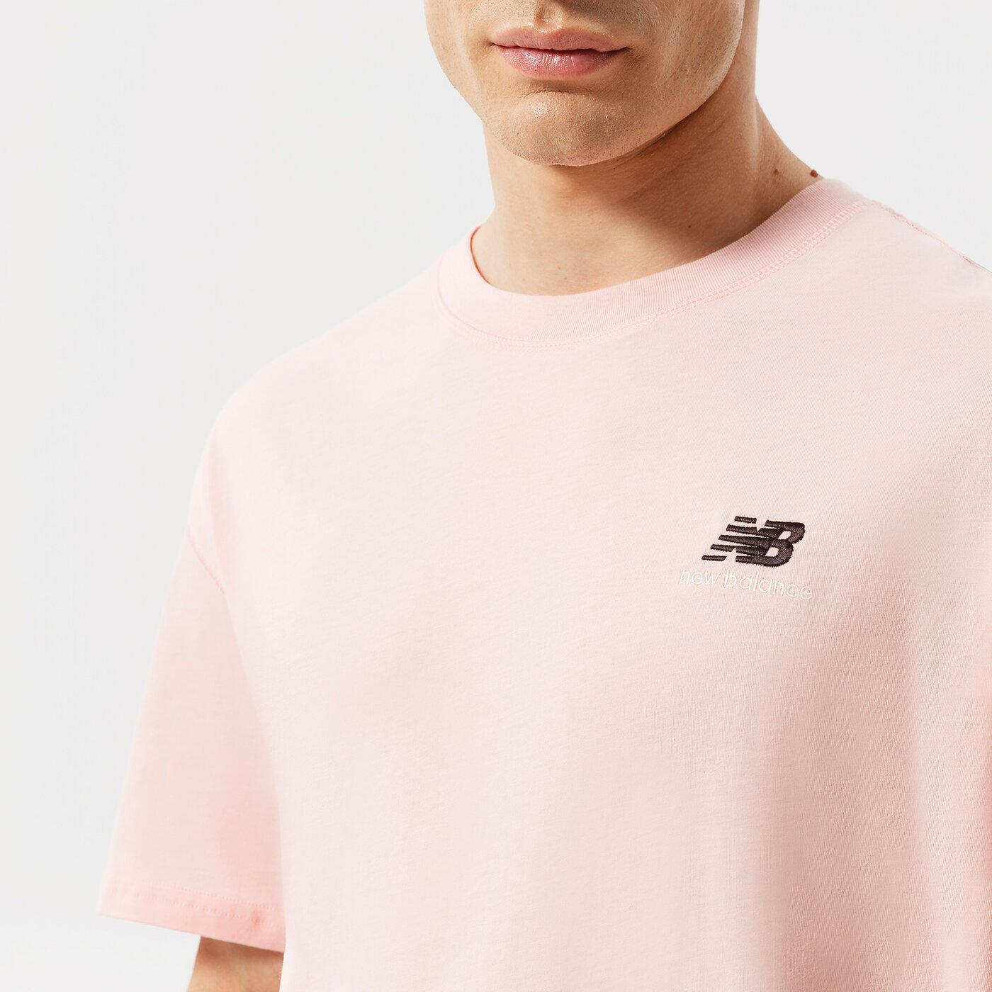 Мъжка тениска NEW BALANCE ТЕНИСКА NB ESSENTIALS UNI-SSENTIALS TEE ut21503pie цвят розов