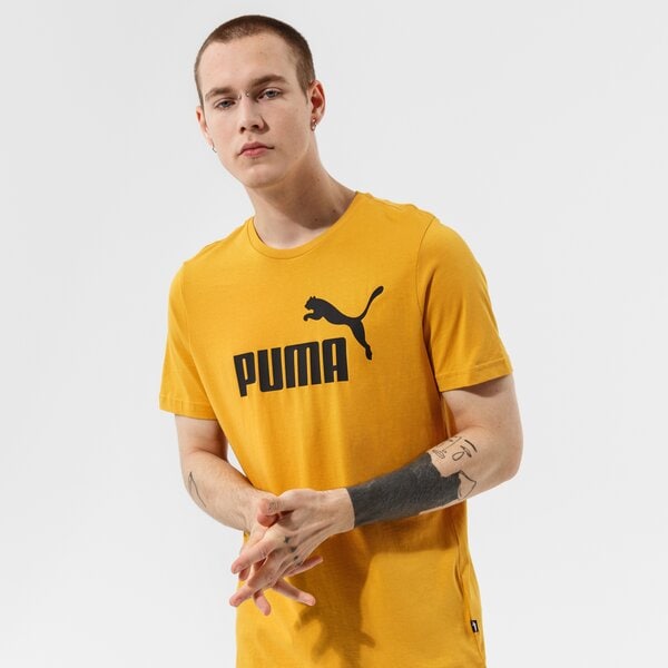 Мъжка тениска PUMA ТЕНИСКА ESS LOGO TEE (S) - MINERAL YELLOW 58666737 цвят жълт