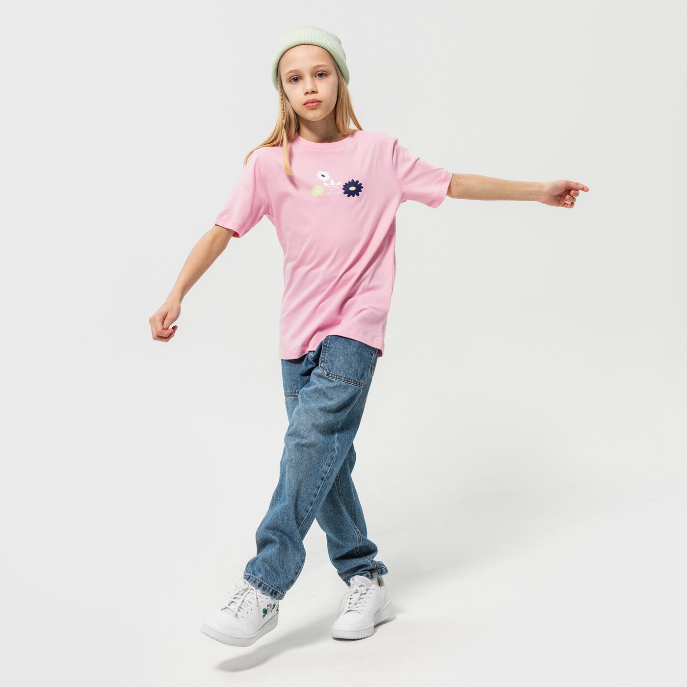 Детска тениска ADIDAS ТЕНИСКА TEE GIRL hf7466 цвят розов