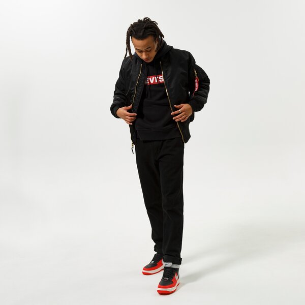 Мъжки суичър LEVI'S BOXTAB OVERHEAD HOODIE  38821-0114 цвят черен