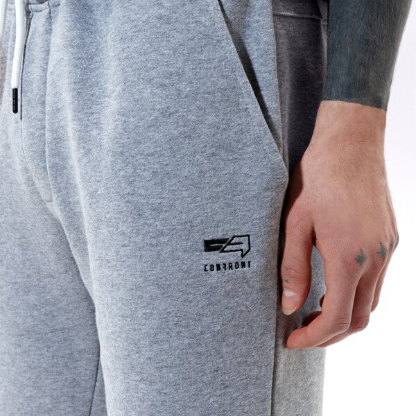 Мъжки къси панталони CONFRONT ШОРТИ BASIC SHORTS GRY cf121szm15002 цвят сив