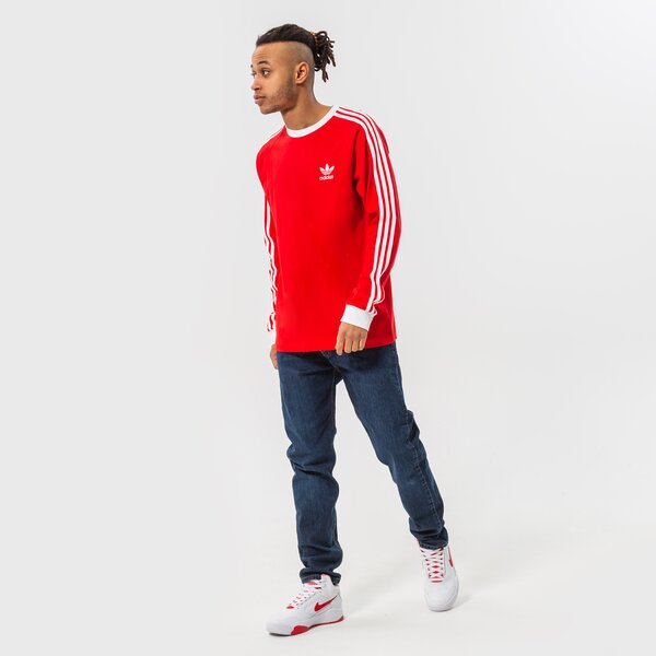 Мъжка тениска ADIDAS ТЕНИСКА 3-STRIPES LS T he9532 цвят червен