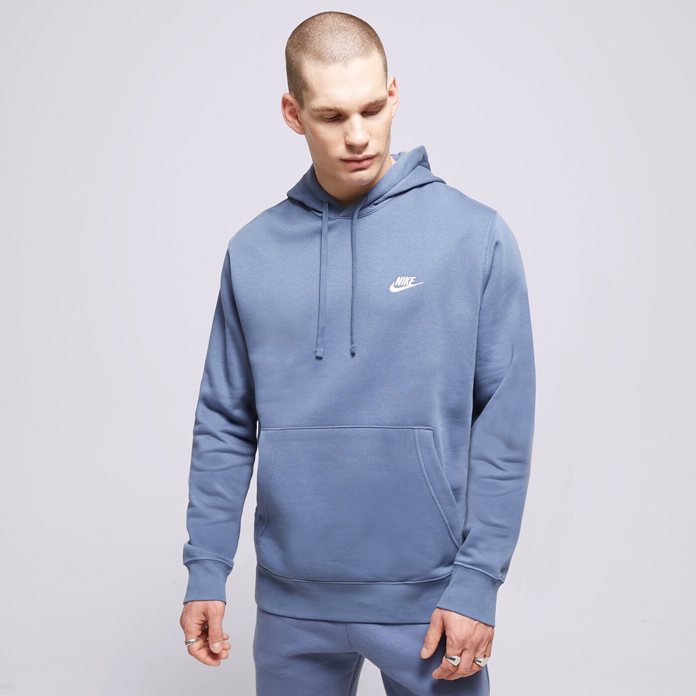 Мъжки суичър NIKE СУИТЧЪР С КАЧУЛКА SPORTSWEAR CLUB FLEECE bv2654-491 цвят син