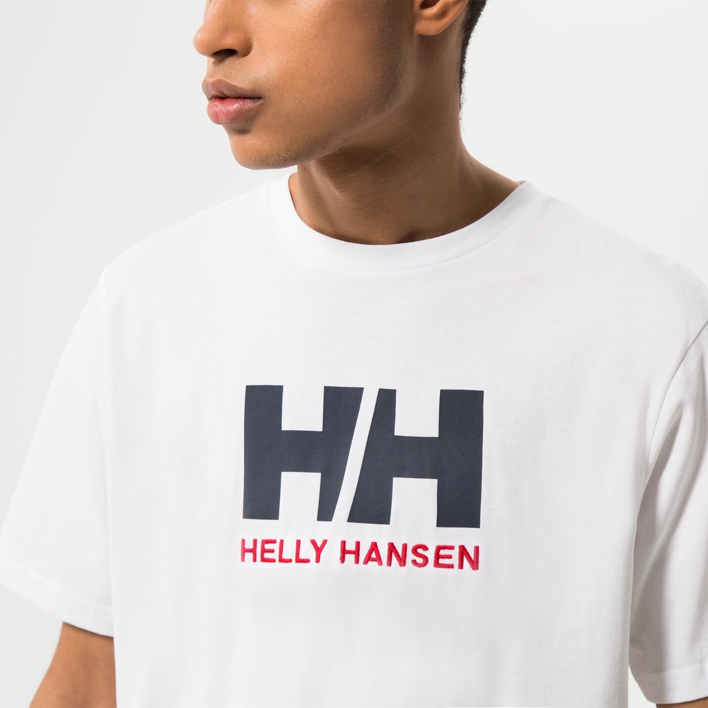 Мъжка тениска HELLY HANSEN ТЕНИСКА HH LOGO ТЕНИСКА 33979001 цвят бял