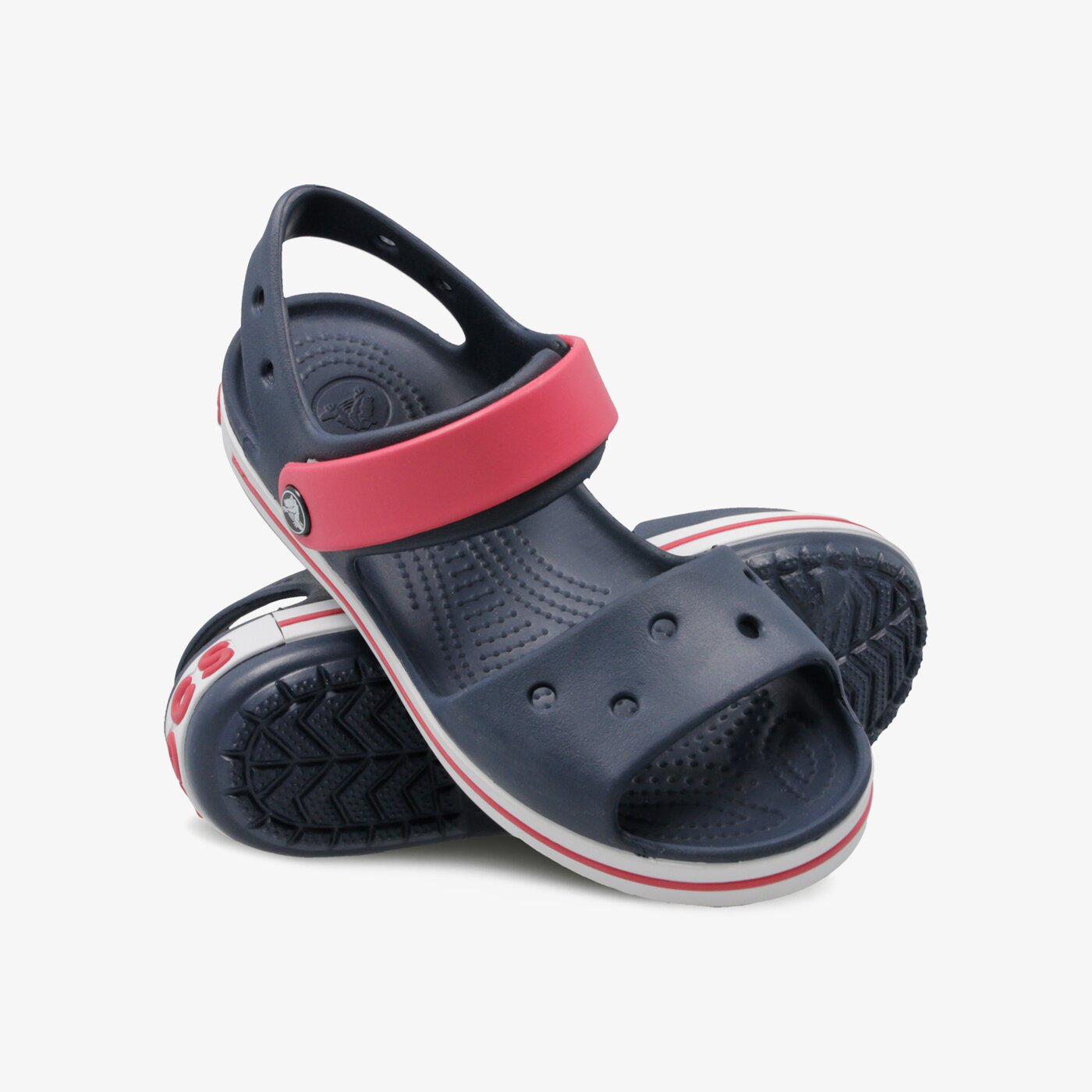 Детски чехли и сандали CROCS CROCBAND SANDAL KIDS 12856485k цвят тъмносин