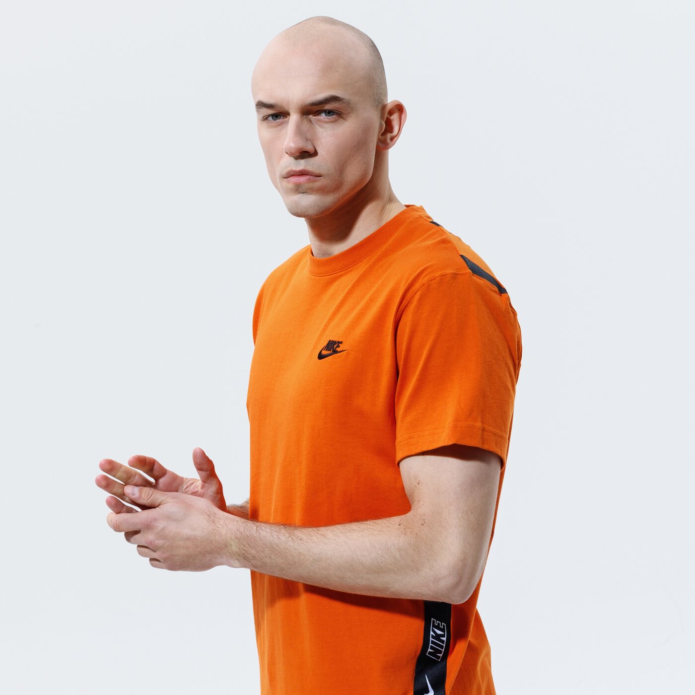 Мъжка тениска NIKE ТЕНИСКА M NSW CE SS KNIT ТОП SNL ++ cz9950-893 цвят оранжев