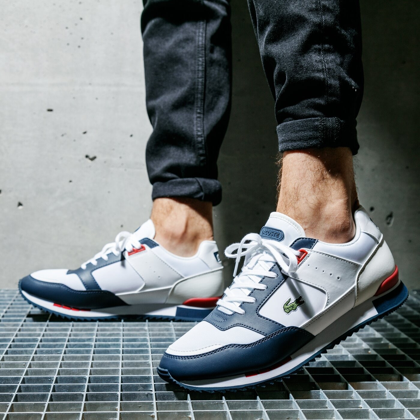 Мъжки маратонки LACOSTE PARTNER PISTE 01201 SMA 740sma0025042 цвят бял