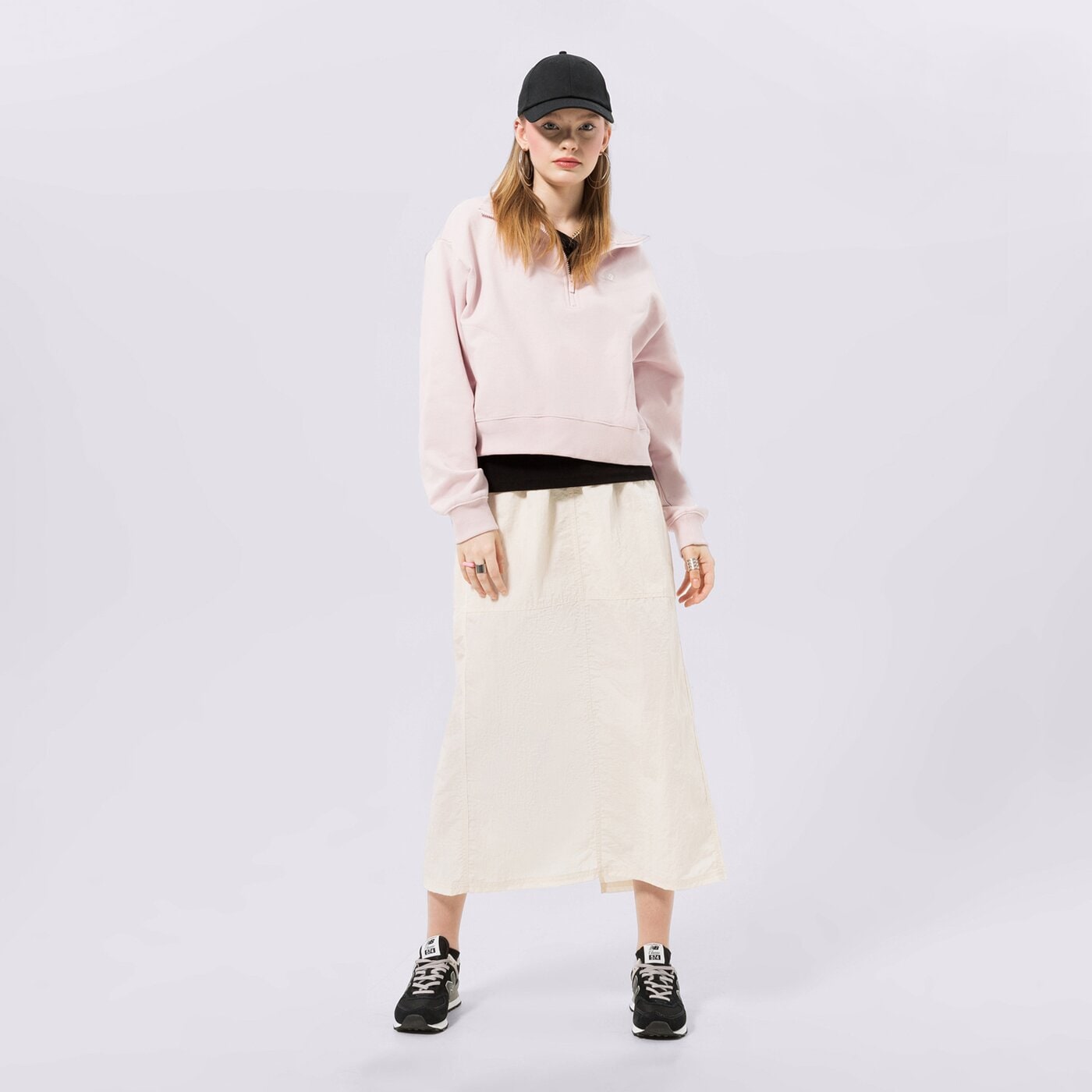 Дамски суичър NEW BALANCE СУИТЧЪР С ЦИП NB ATHLETICS  wt31501soi цвят розов