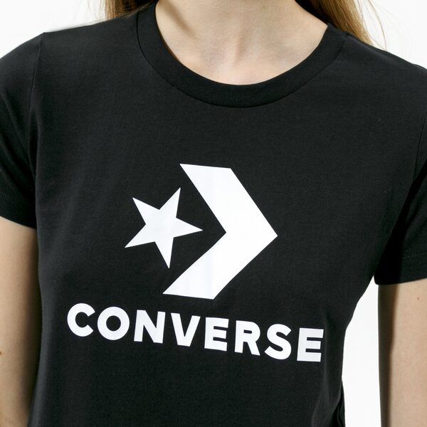 Дамска тениска CONVERSE ТЕНИСКА STAR CHEVRON TEE 10018569-a02 цвят черен
