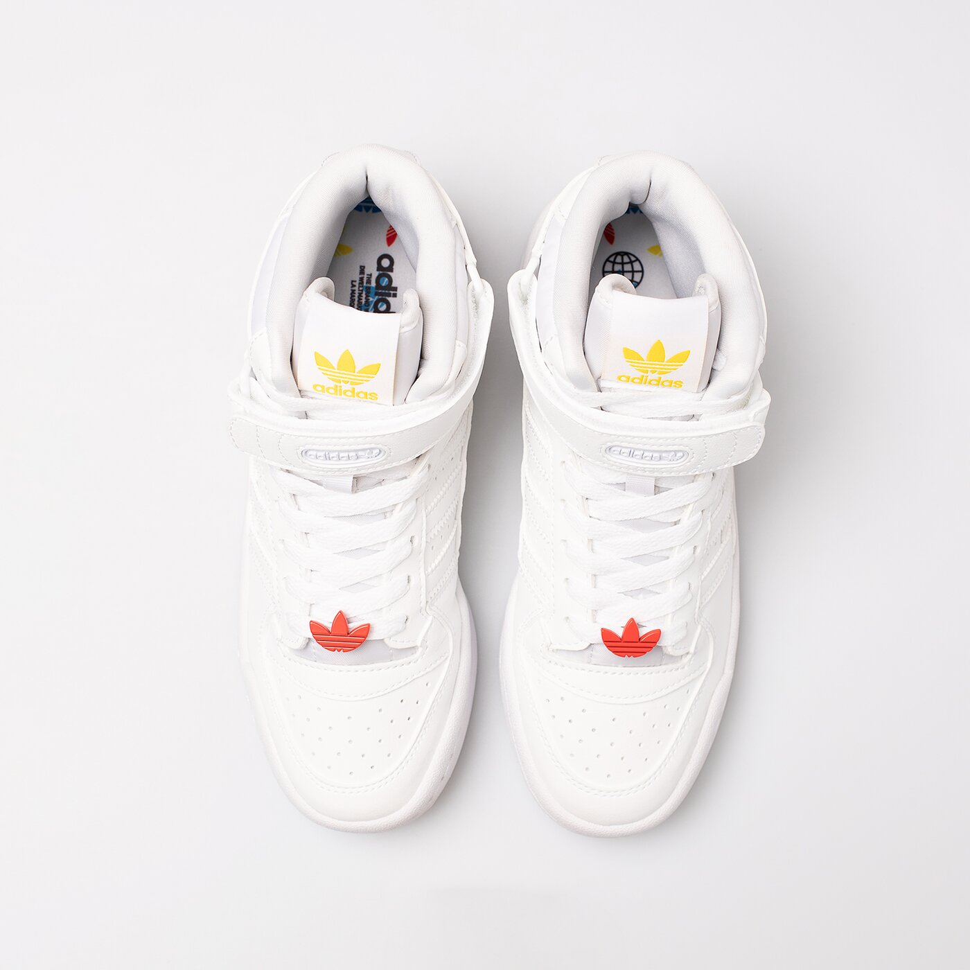 Детски маратонки ADIDAS FORUM MID J gy9235 цвят бял