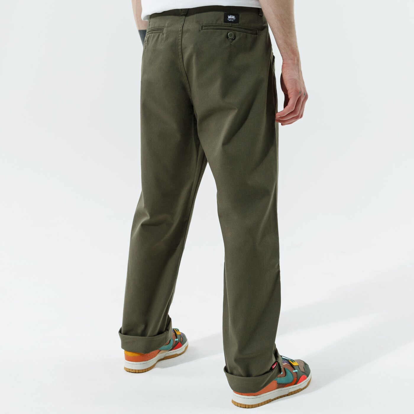 Мъжки панталони VANS ПАНТАЛОНИ AUTHENTIC CHINO LOOSE PANT vn0a5fjbkcz1 цвят каки