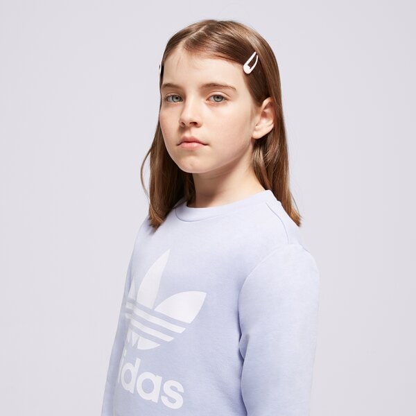 Детски суичър ADIDAS СУИТЧЪР TREFOIL CREW GIRL in8428 цвят виолетов