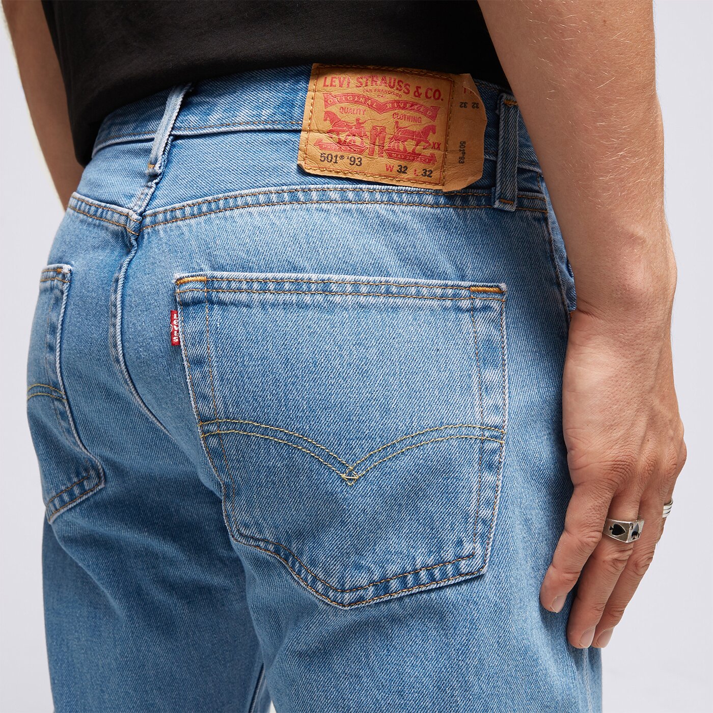 Мъжки панталони LEVI'S ПАНТАЛОНИ 501® 93 STRAIGHT LIGHT INDIGO 79830-0274 цвят син