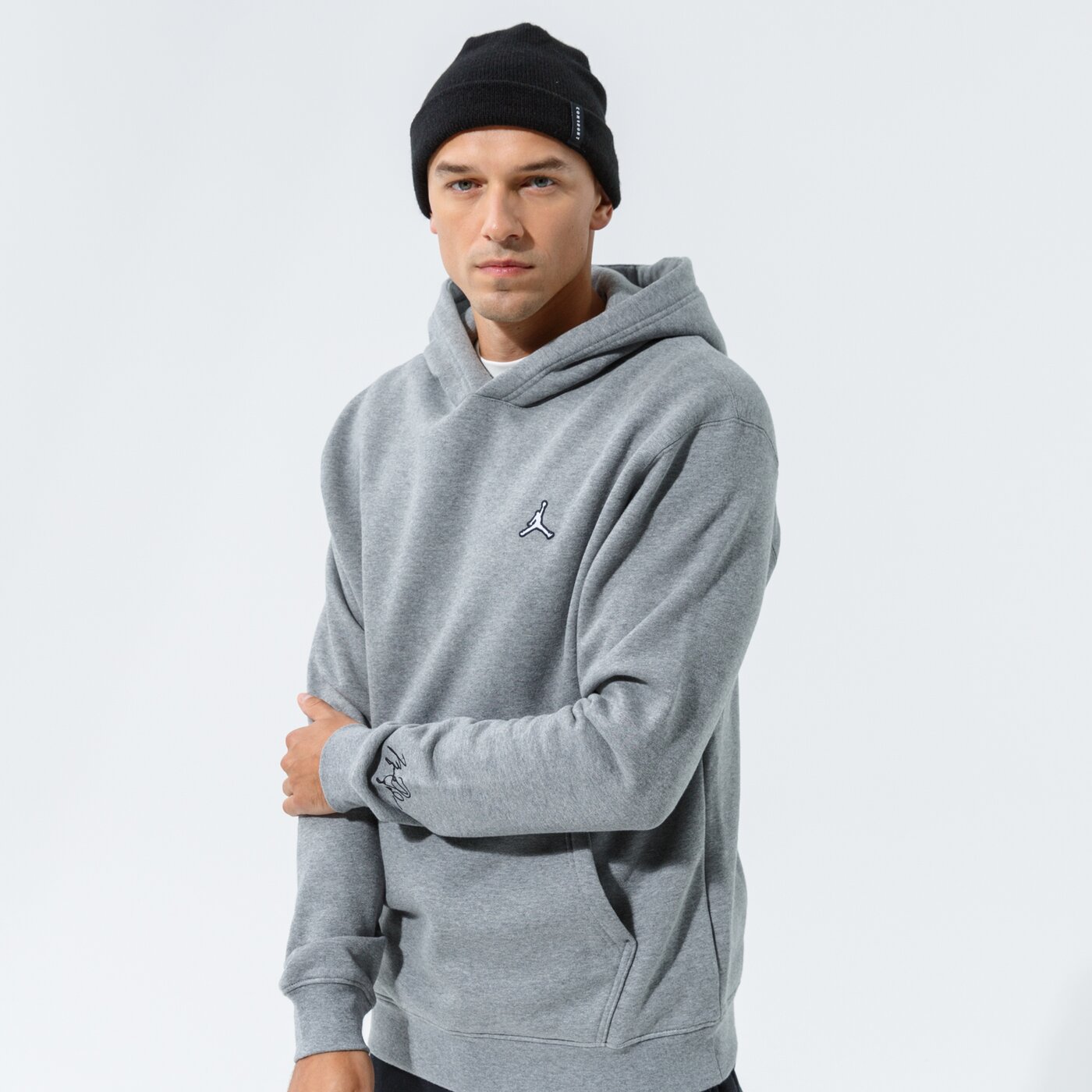 Мъжки суичър JORDAN ESSENTIAL OVERHEAD HOODIE  da9818-091 цвят сив