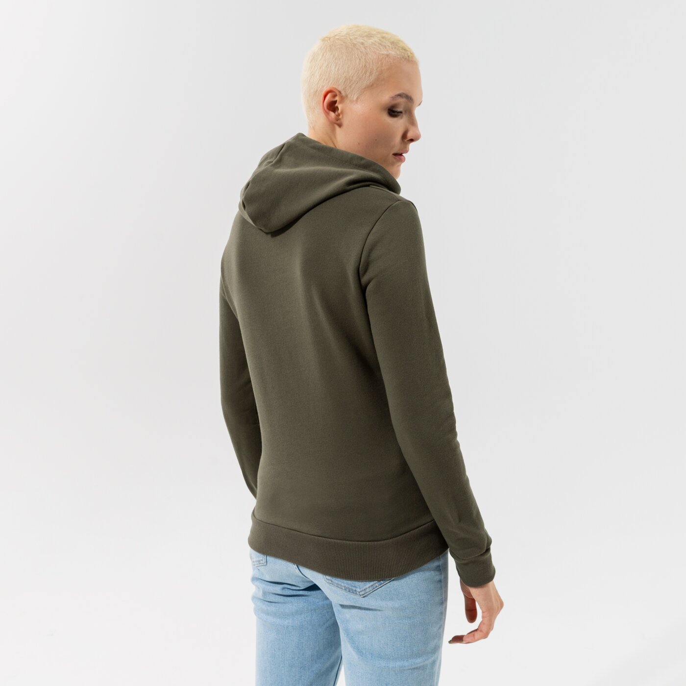 Дамски суичър PUMA СУИТЧЪР С КАЧУЛКА ESS LOGO HOODIE FL (S) - GRAPE LEAF 58678944 цвят каки