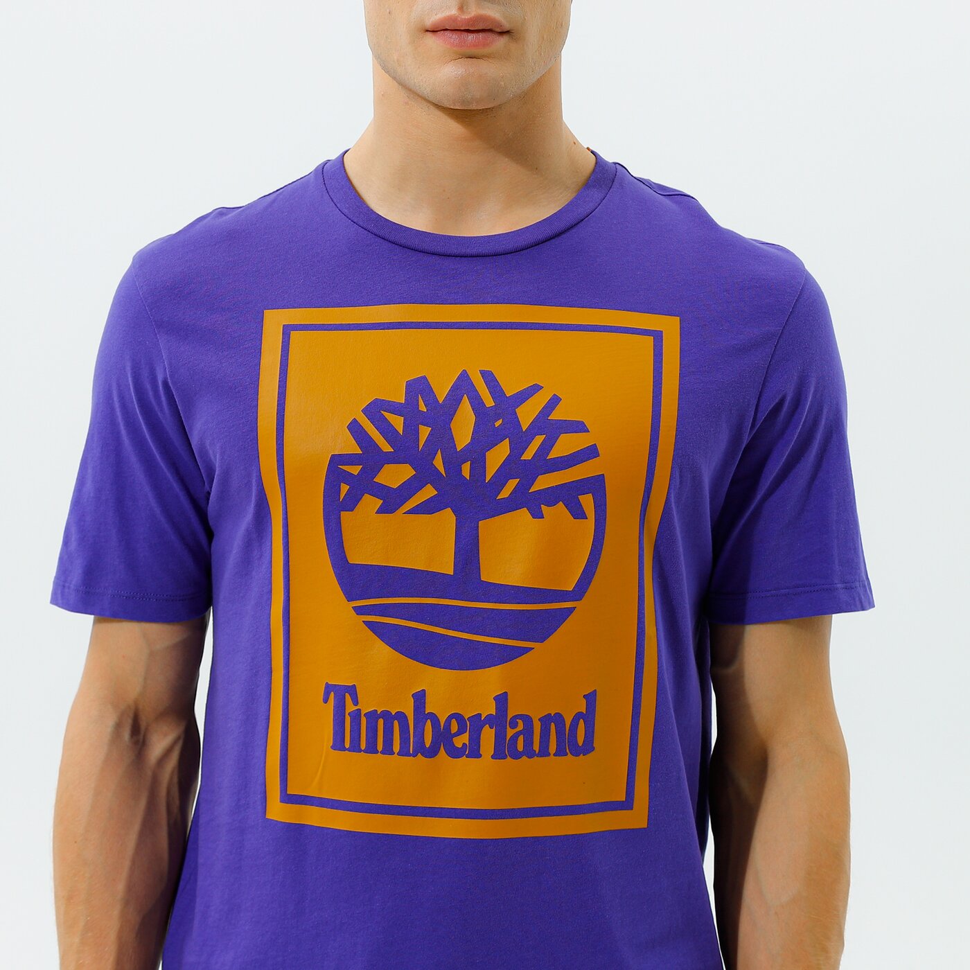 Мъжка тениска TIMBERLAND ТЕНИСКА YC SS STACK LOGO TEE tb0a2aj1cc61 цвят виолетов