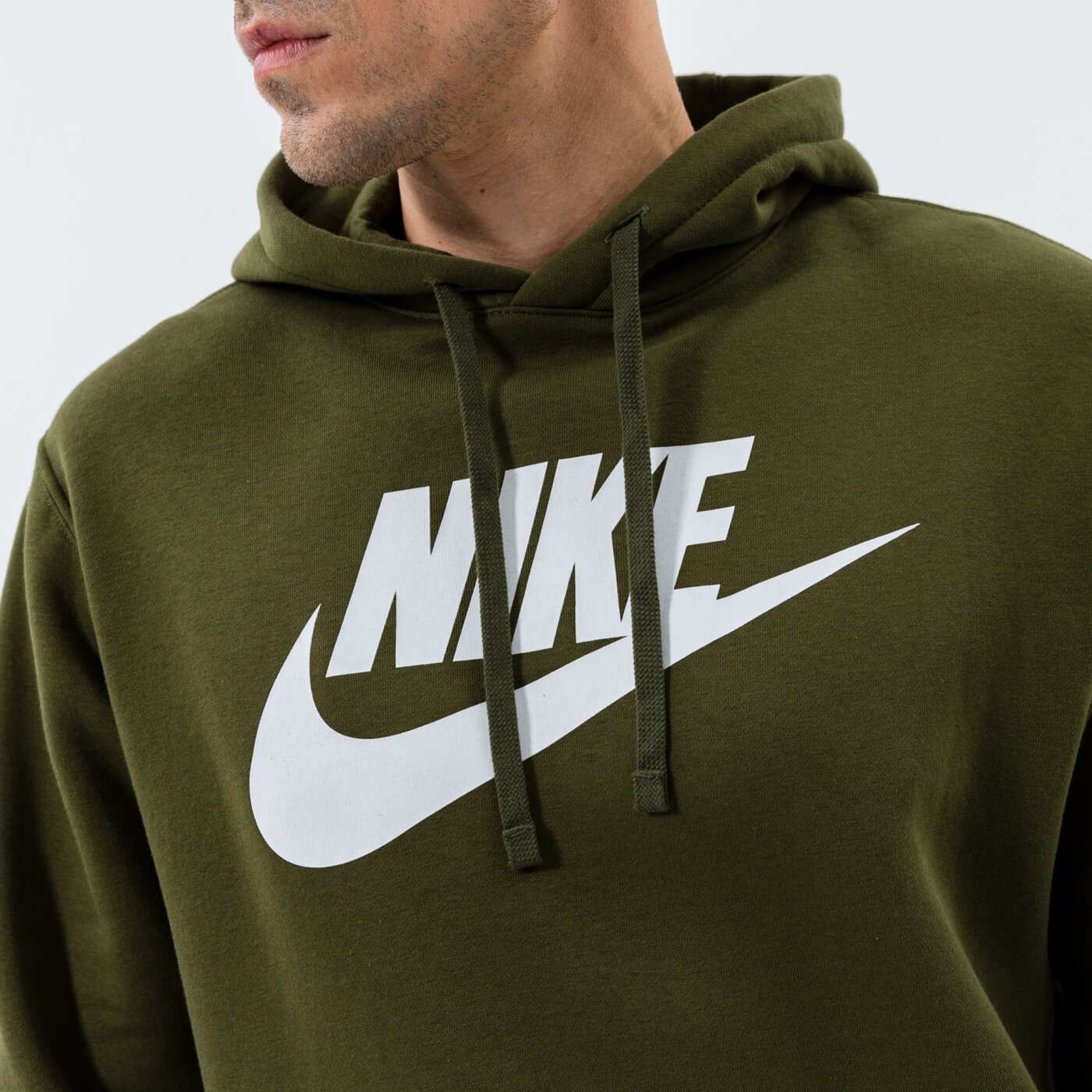 Мъжки суичър NIKE СУИТЧЪР С КАЧУЛКА SPORTSWEAR CLUB FLEECE bv2973-327 цвят каки