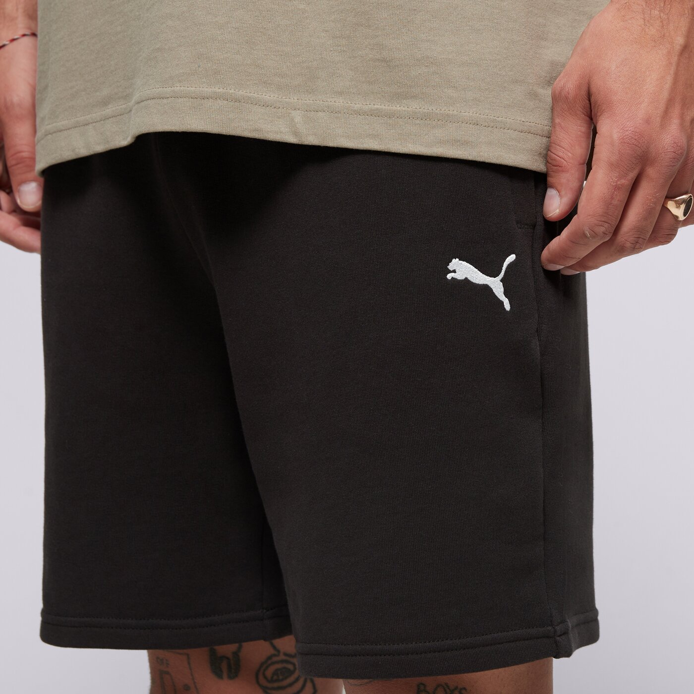 Мъжки къси панталони PUMA ШОРТИ WARDROBE ESS RELAXED SHORTS 7" TR 629654 01 цвят черен