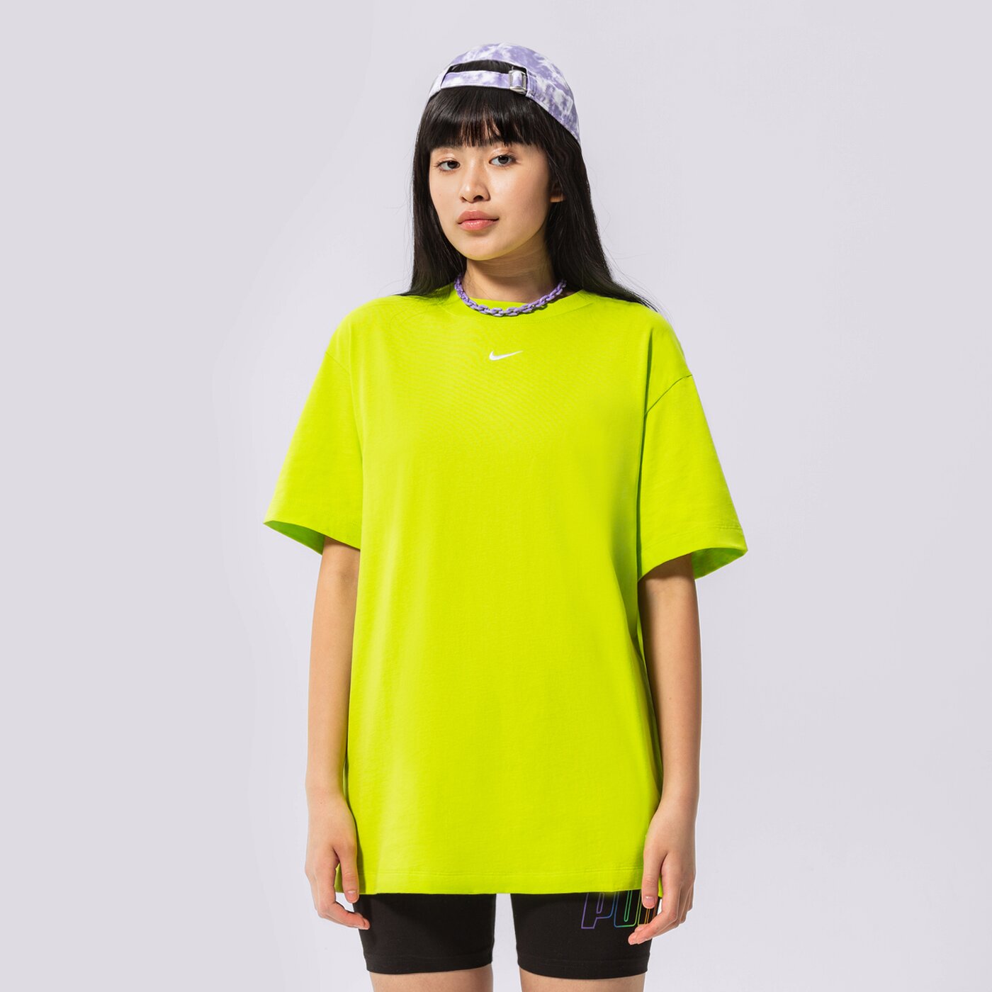 Дамска тениска NIKE ТЕНИСКА SPORTSWEAR ESSENTIAL OVERSIZED dn5697-321 цвят неоново жълто