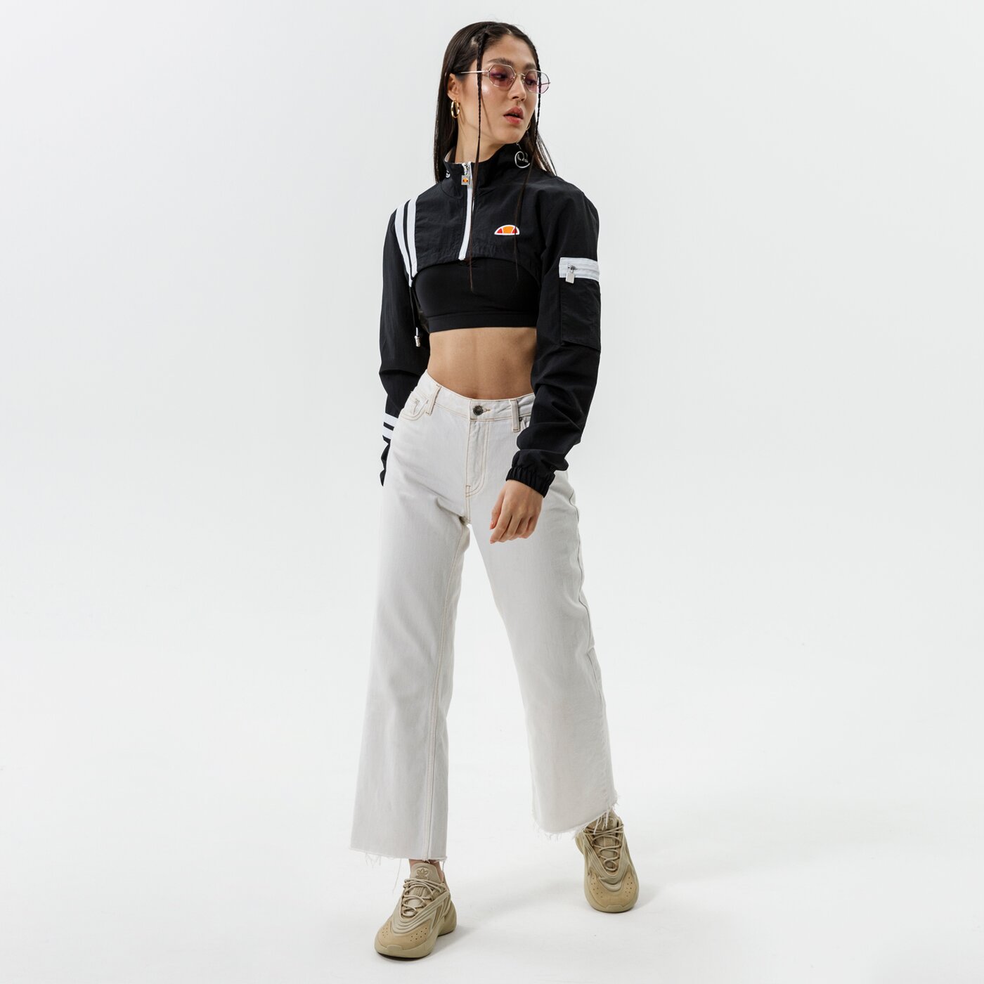 Дамски суичър ELLESSE СУИТЧЪР СЪС ЗАКОПЧАВАНЕ   LAUDE CROP TRACK ТОП BLK sgi11011011 цвят черен