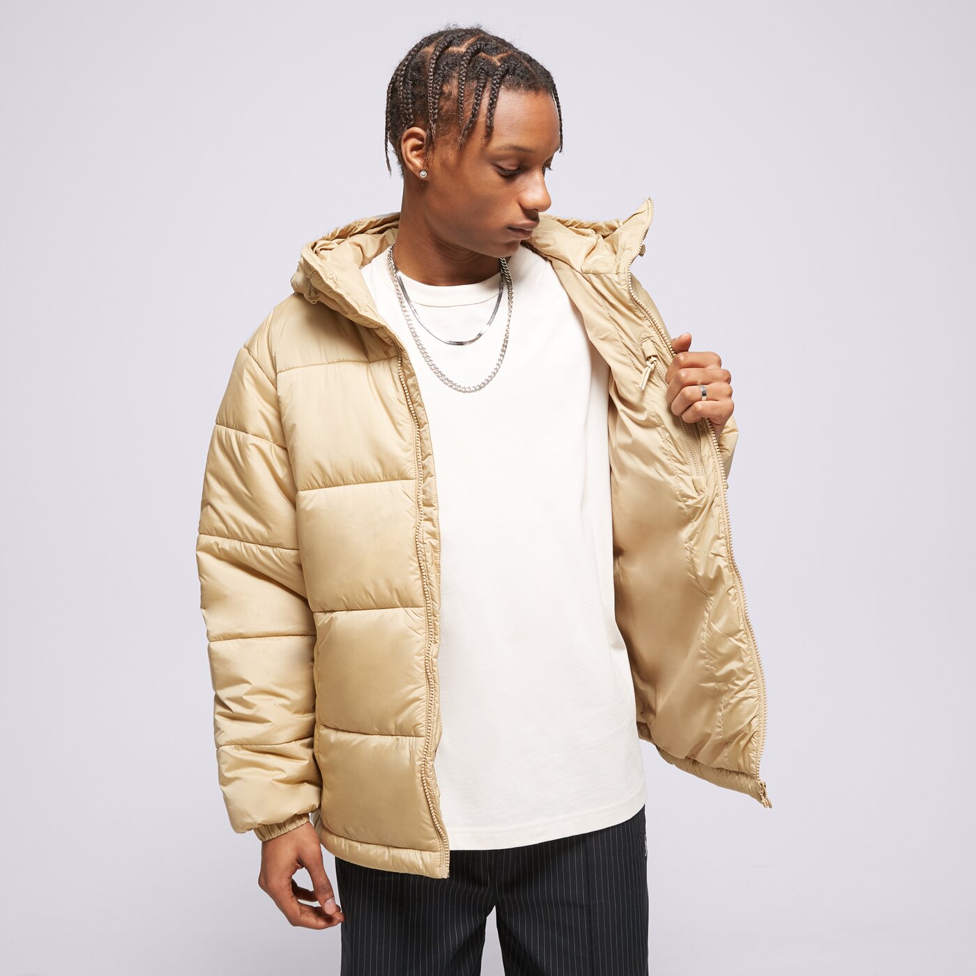 Мъжко зимно яке ADIDAS ЯКЕ ЗИМНО PAD HOODED PUFF h13556 цвят каки