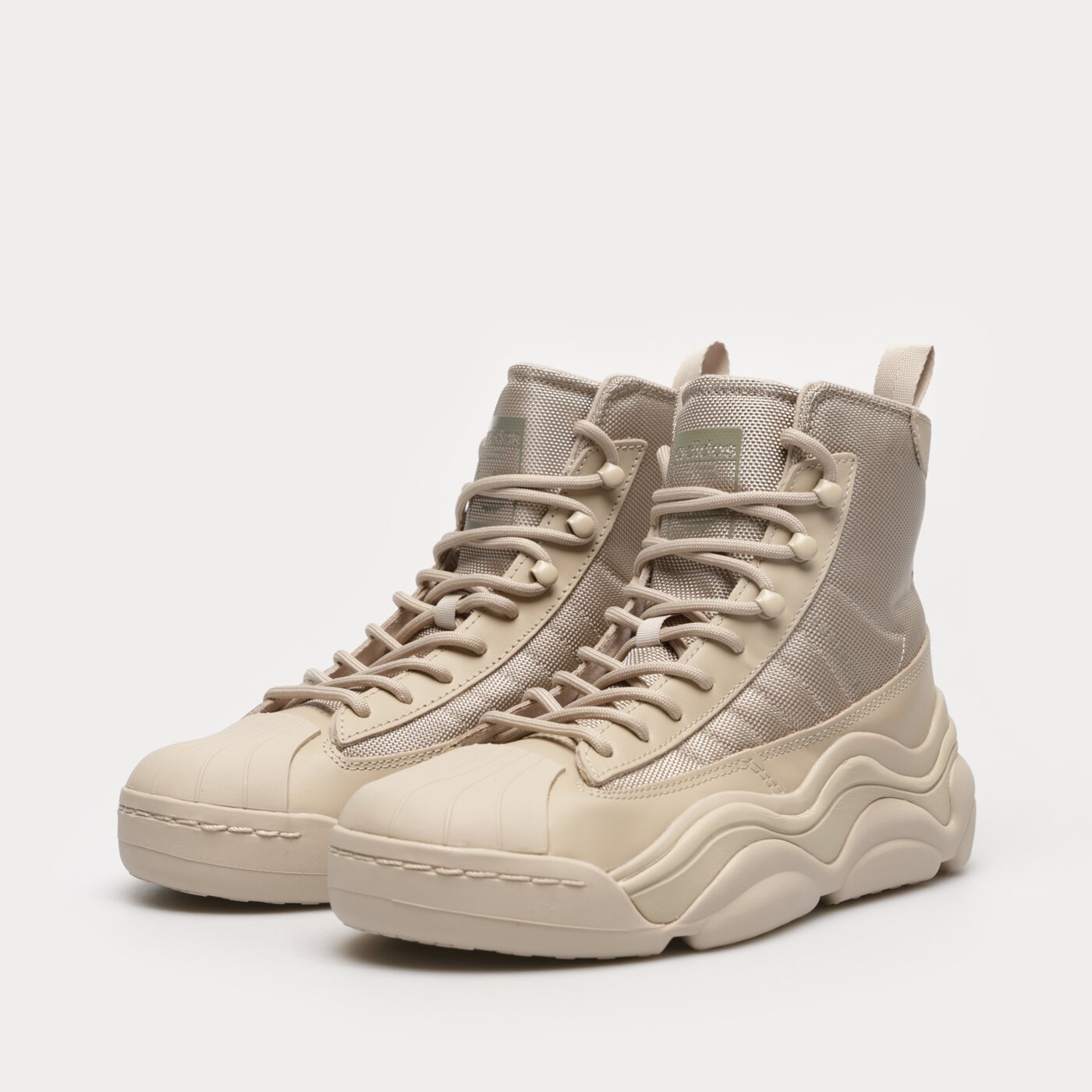 Дамски маратонки ADIDAS SUPERSTAR MILLENCON BOOT W id4263 цвят бежов