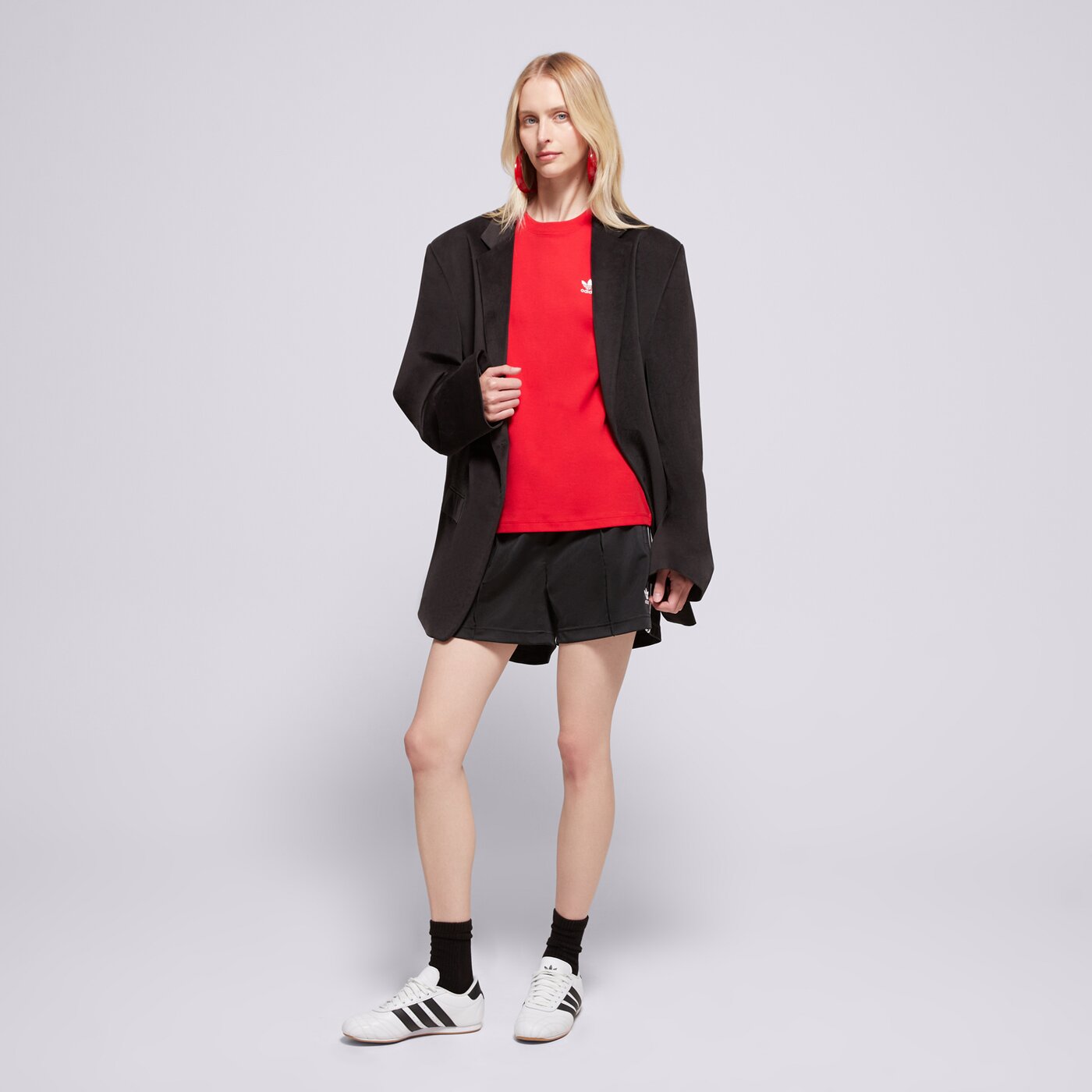 Дамска тениска ADIDAS ТЕНИСКА 3 STRIPE TEE ir8050 цвят червен