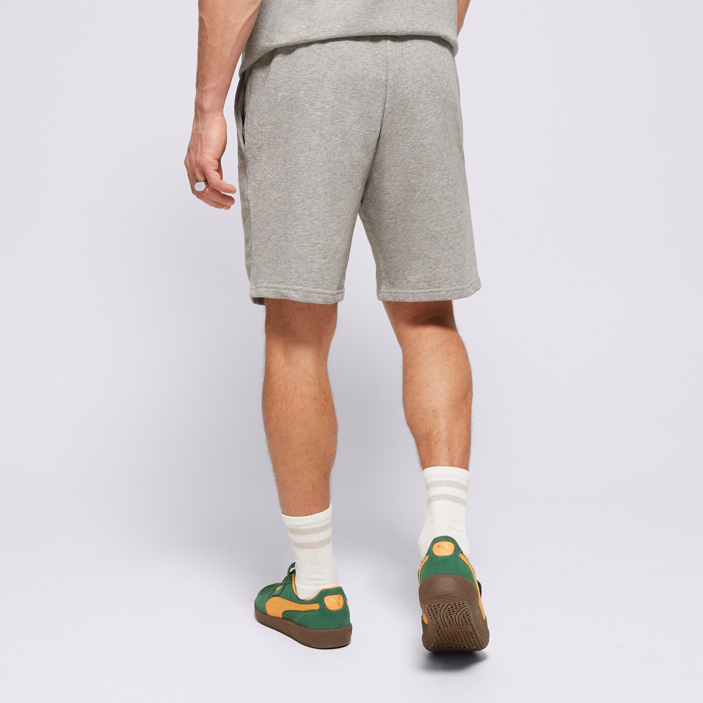 Мъжки къси панталони NEW ERA ШОРТИ ESSENTIAL SHORT 12836799smu цвят сив