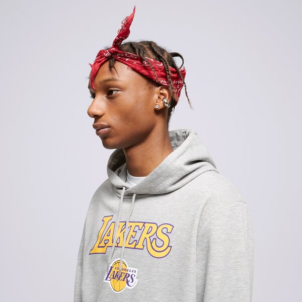 Мъжки суичър NEW ERA СУИТЧЪР С КАЧУЛКА NBA TEAM LOGO LAKERS LOS ANGELES L 60357040 цвят сив