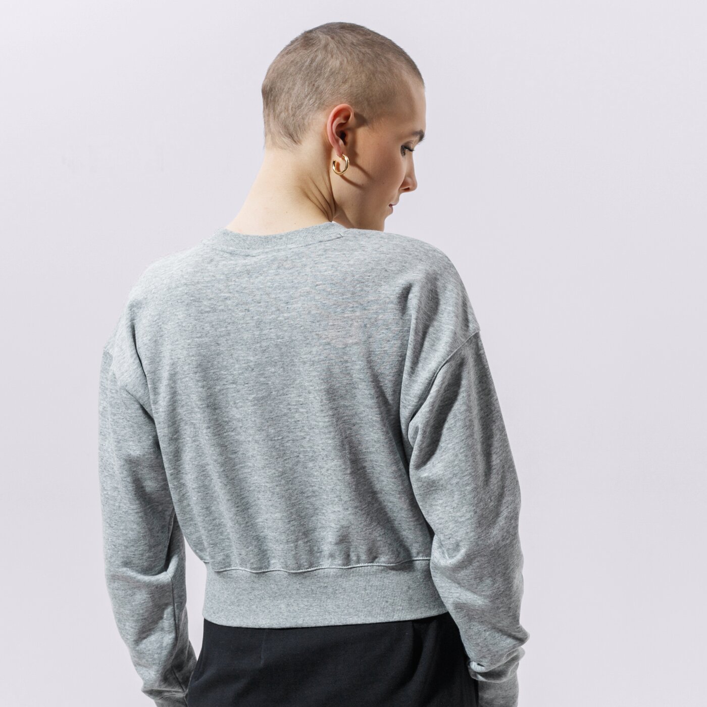 Дамски суичър CHAMPION СУИТЧЪР CREWNECK SWEATSHIRT 112588em029 цвят сив