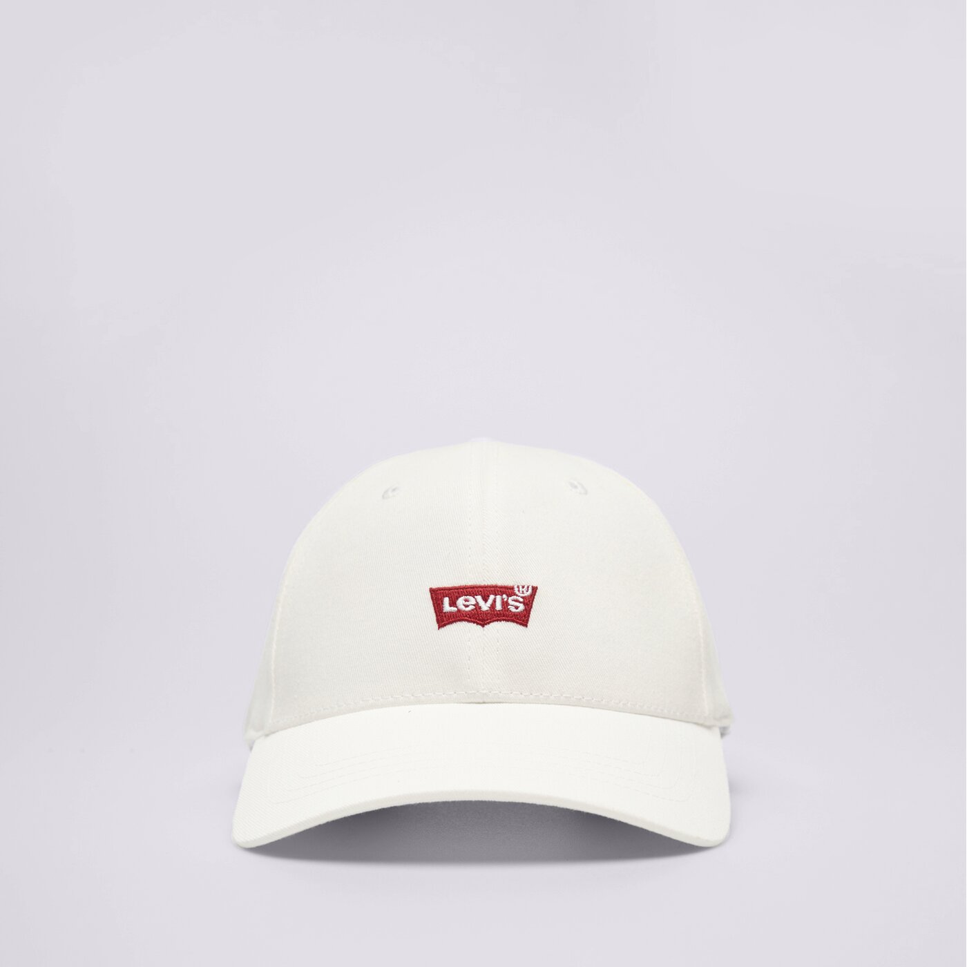 Дамска шапка с козирка LEVI'S ШАПКА HOUSEMARK FLEXFIT CAP d7723-0001 цвят бял