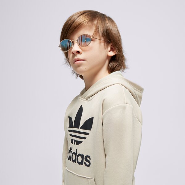 Детски суичър ADIDAS СУИТЧЪР С КАЧУЛКА TREFOIL HOODIE BOY ij7204 цвят бежов