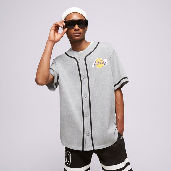 Мъжка тениска NEW ERA ТЕНИСКА NBA BASEBALL JERSEY BULLS LOS ANGELES LAKERS 60357098 цвят сив