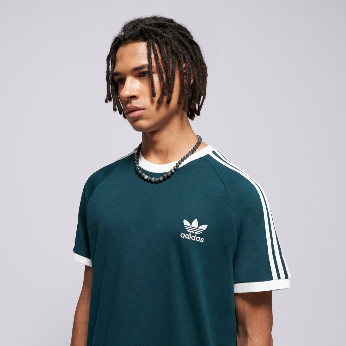 Мъжка тениска ADIDAS ТЕНИСКА 3-STRIPES TEE jy1374 цвят зелен