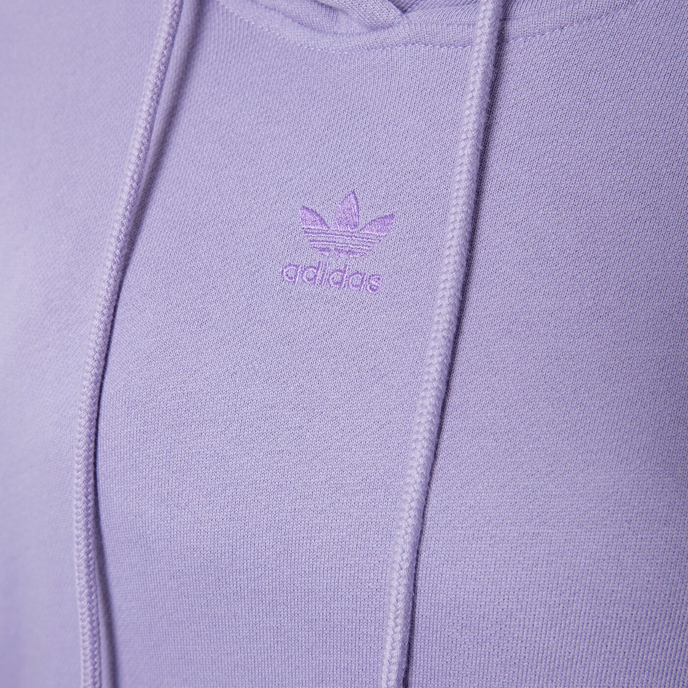 Дамски суичър ADIDAS СУИТЧЪР С КАЧУЛКА HOODIE SIZE PLUS ia6517 цвят виолетов