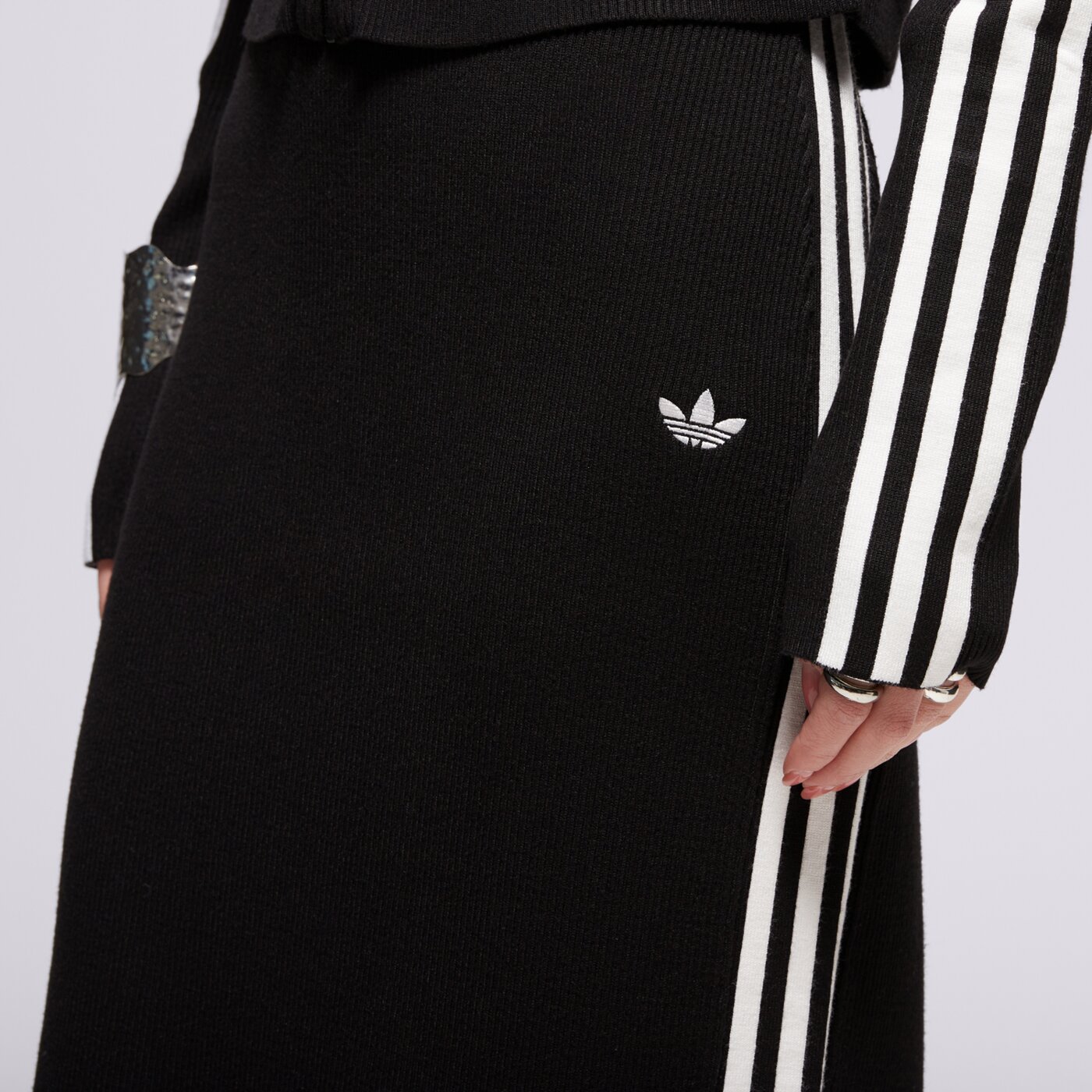 Дамски ADIDAS ПОЛА KNIT 3S SKIRT jw2661 цвят черен