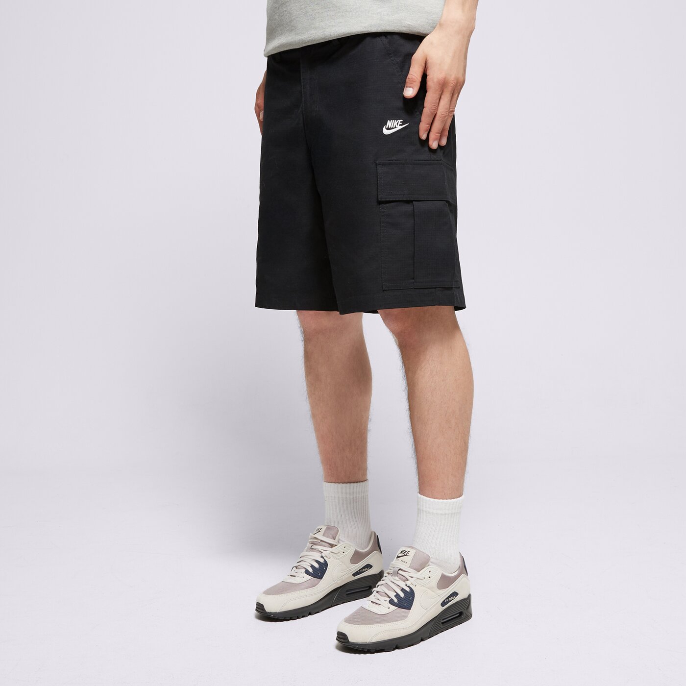 Мъжки къси панталони NIKE ШОРТИ M NK CLUB WVN CARGO SHORT fn3517-011 цвят черен