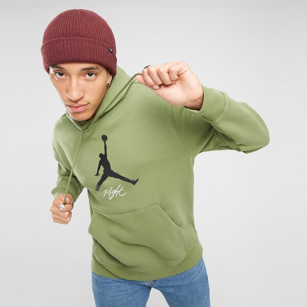 Мъжки суичър JORDAN СУИТЧЪР С КАЧУЛКА M J ESS GFX PO HOODIE fd7545-340 цвят зелен