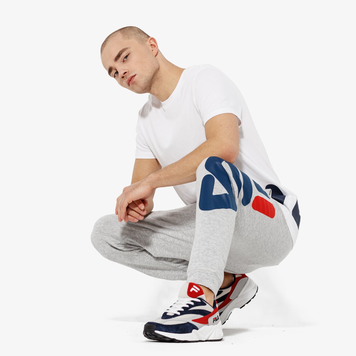 Мъжки панталони FILA ПАНТАЛОНИ PURE BASIC PANTS 681094b13 цвят сив