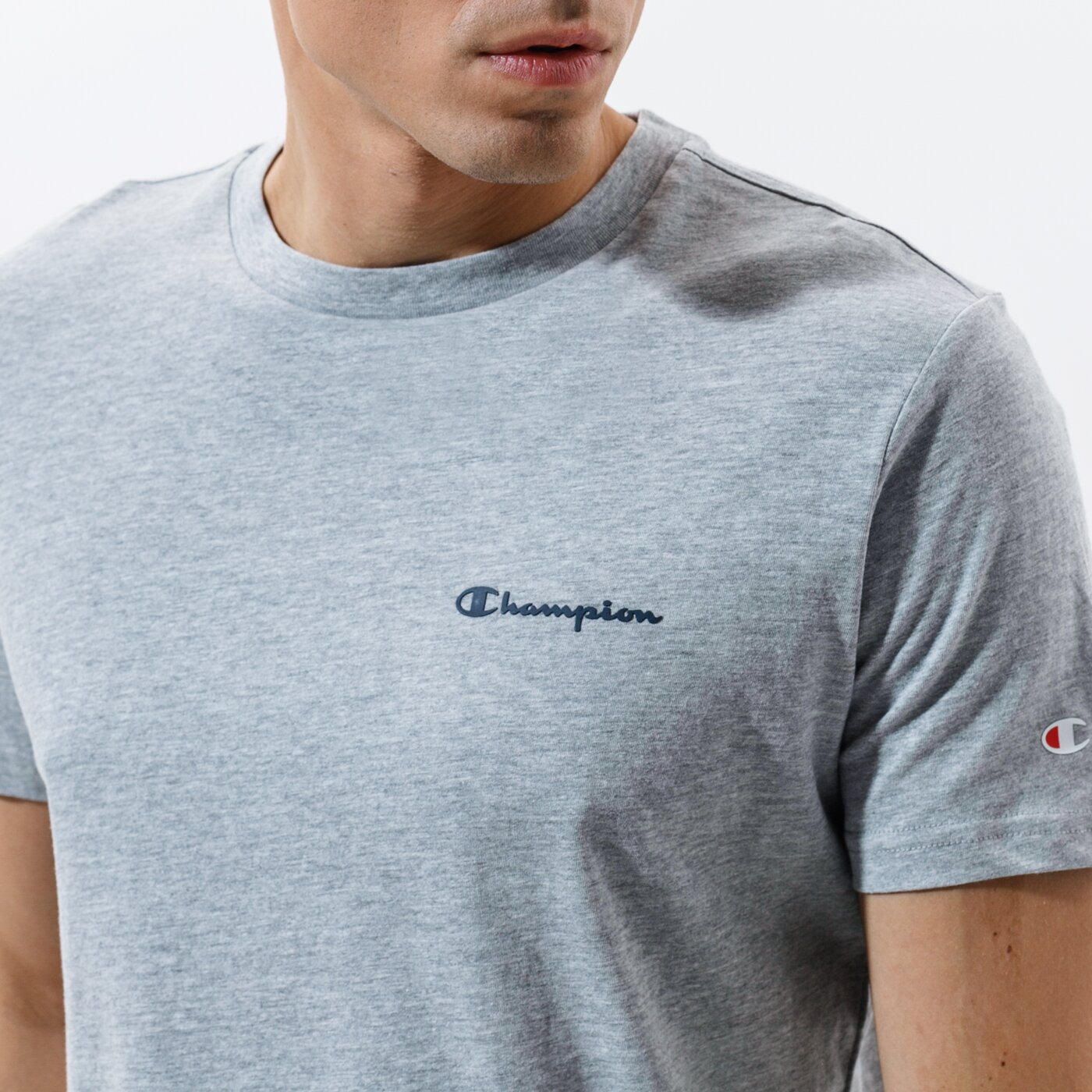 Мъжка тениска CHAMPION ТЕНИСКА CREWNECK ТЕНИСКА 214153em006 цвят сив